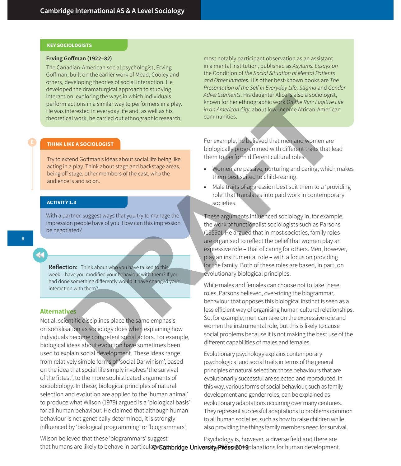 AS/A Level Sociology Coursebook sample by Cambridge International ...