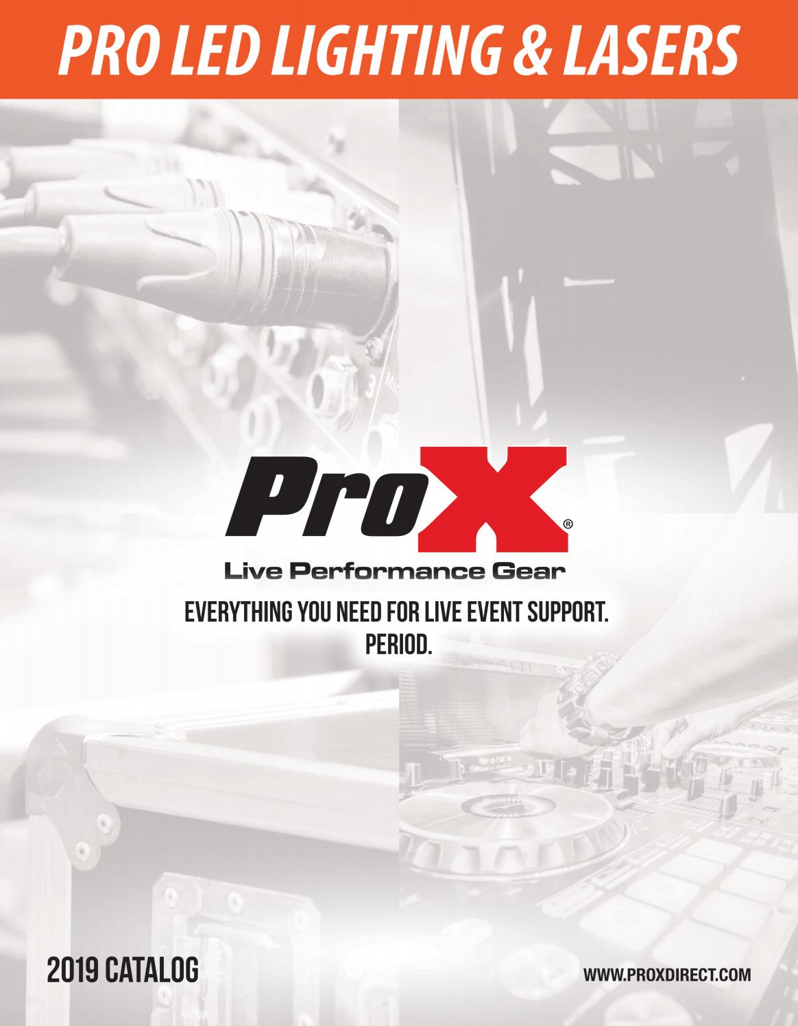 PRO LED LIGHTING & LASERS- ProX Catalog 2019 by ProX Live Performance ...