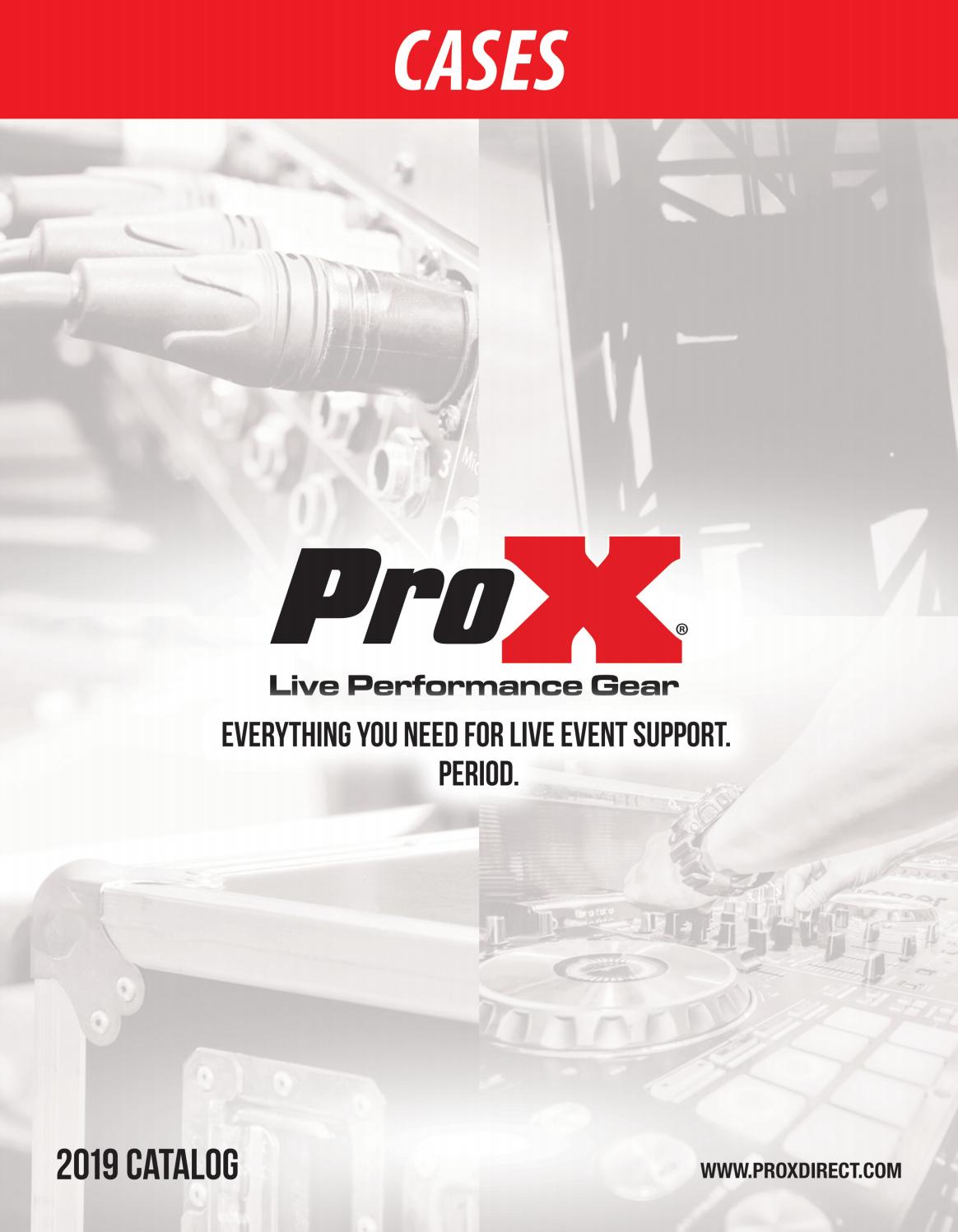CASES ProX Catalog 2019 by ProX Live Performance Gear Issuu