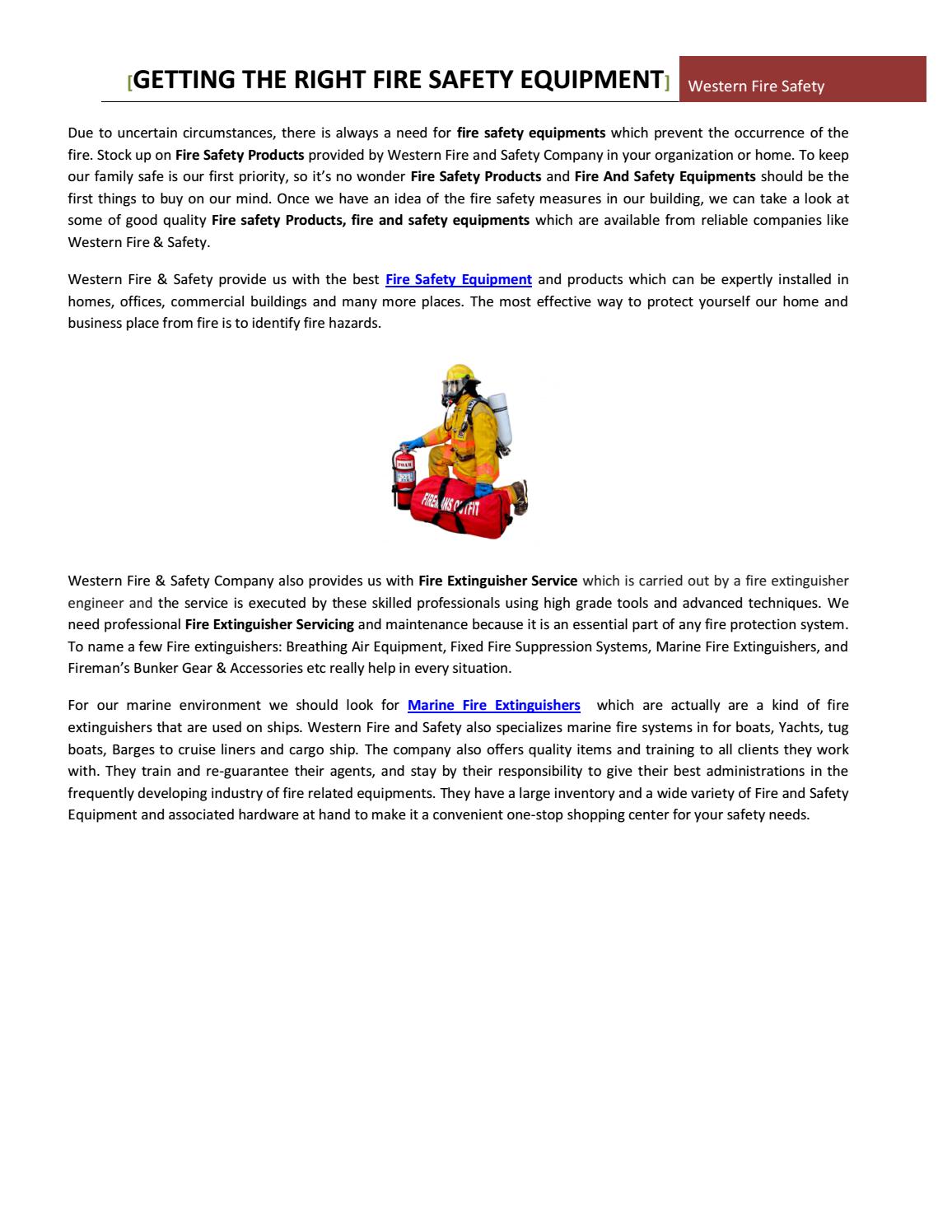 Western Fire & Safety Company by westernfiresafety Issuu