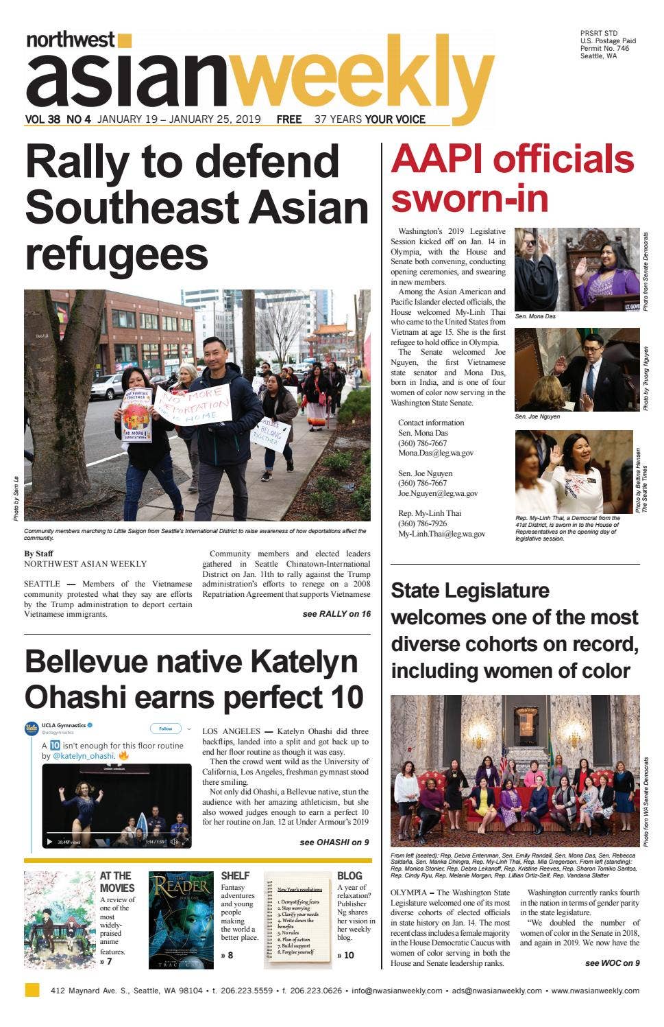 VOL 38 NO 4 | JANUARY 19 – JANUARY 25, 2019 by Northwest Asian Weekly ...