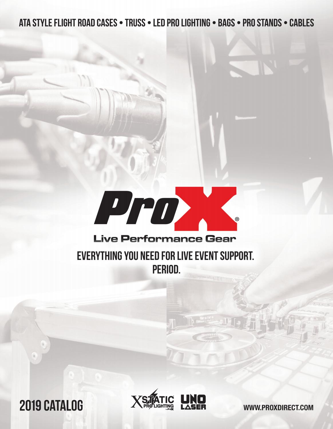ProX Live Performance Gear Flight Cases Truss Stands LED Laser Lighting