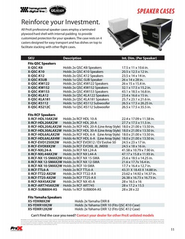 ProX Live Performance Gear Flight Cases Truss Stands LED Laser 灯饰 Cables 目录 2019 第 11 页