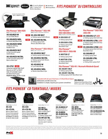 ProX Live Performance Gear Flight Cases Truss Stands LED Laser 灯饰 Cables 目录 2019 第 19 页