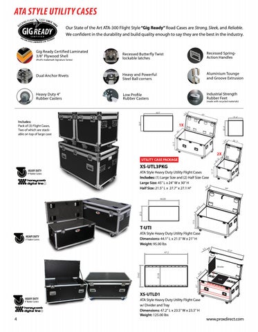 ProX Live Performance Gear Flight Cases Truss Stands LED Laser 灯饰 Cables 目录 2019 第 4 页