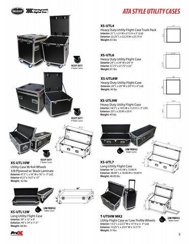 ProX Live Performance Gear Flight Cases Truss Stands LED Laser 灯饰 Cables 目录 2019 第 5 页