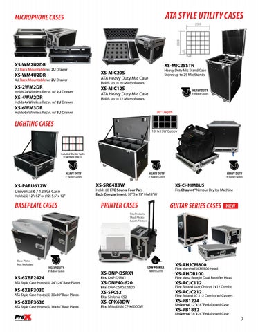 ProX Live Performance Gear Flight Cases Truss Stands LED Laser 灯饰 Cables 目录 2019 第 7 页
