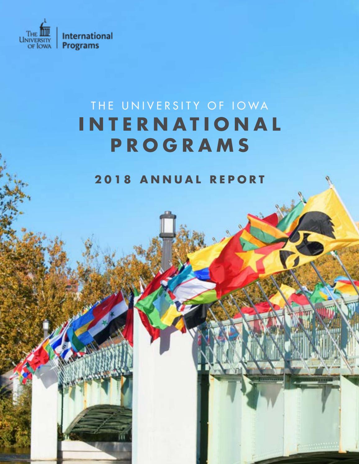 University of Iowa International Programs, 2018 Annual Report by UI
