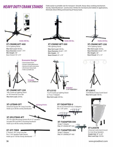 PRO STANDS - ProX 灯饰目录 2019 第 3 页