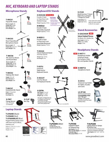 PRO STANDS - ProX 灯饰目录 2019 第 7 页