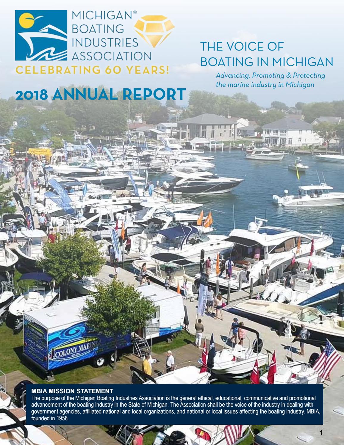 Michigan Boating Industries Association 2019 Annual Report by