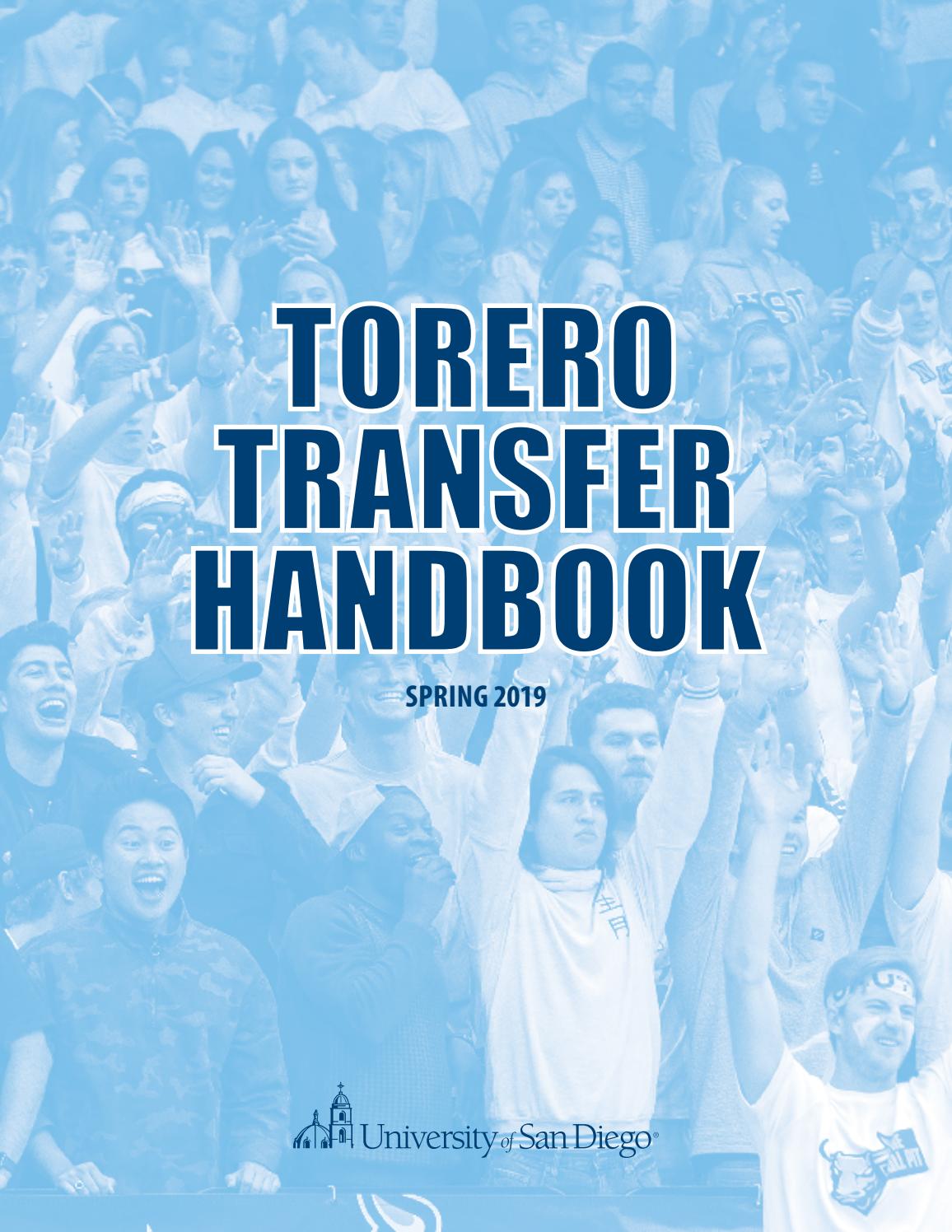 University of San Diego Torero Transfer Handbook by University of San