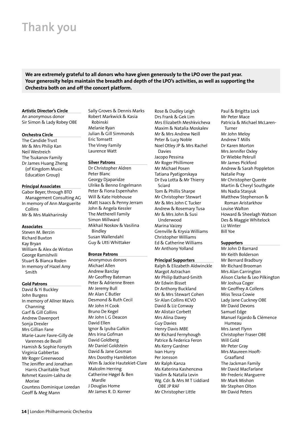 London Philharmonic Orchestra 2 Feb 2019 concert programme by London  Philharmonic Orchestra - Issuu