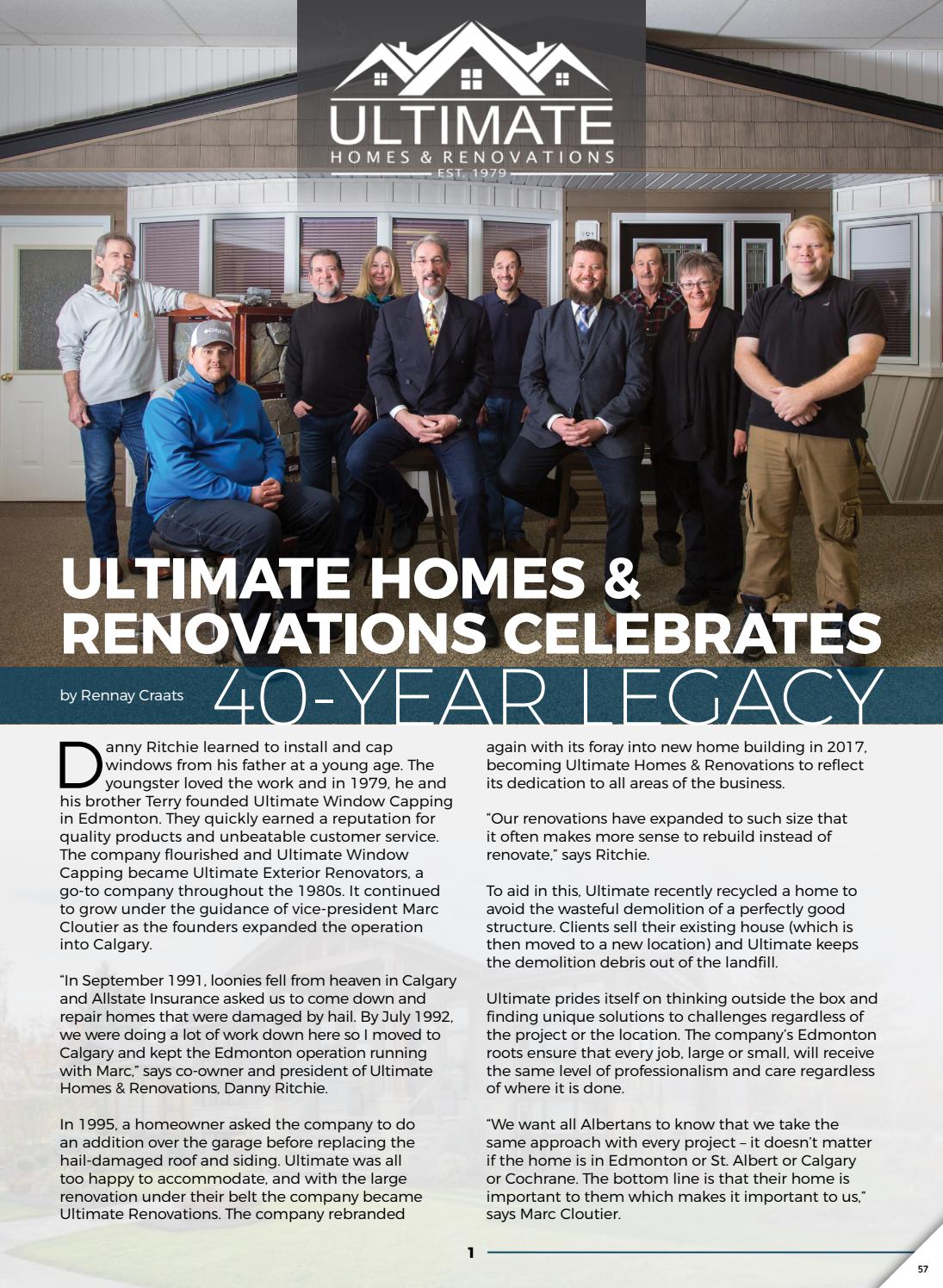 Ultimate Homes & Renovations 40th Anniversary by Business in Edmonton