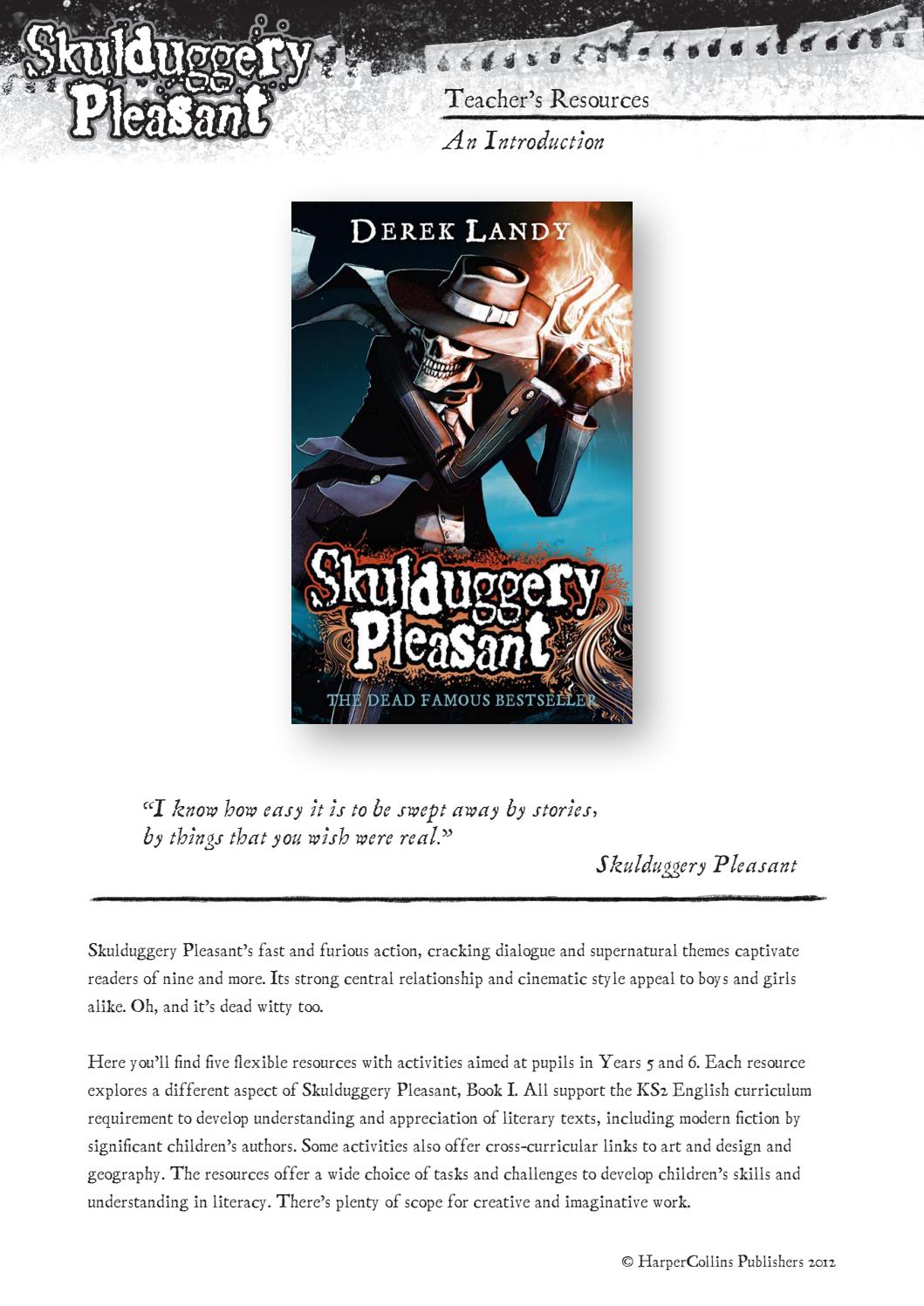 Skulduggery Pleasant Teaching Resources by harpercollinschildrens - Issuu