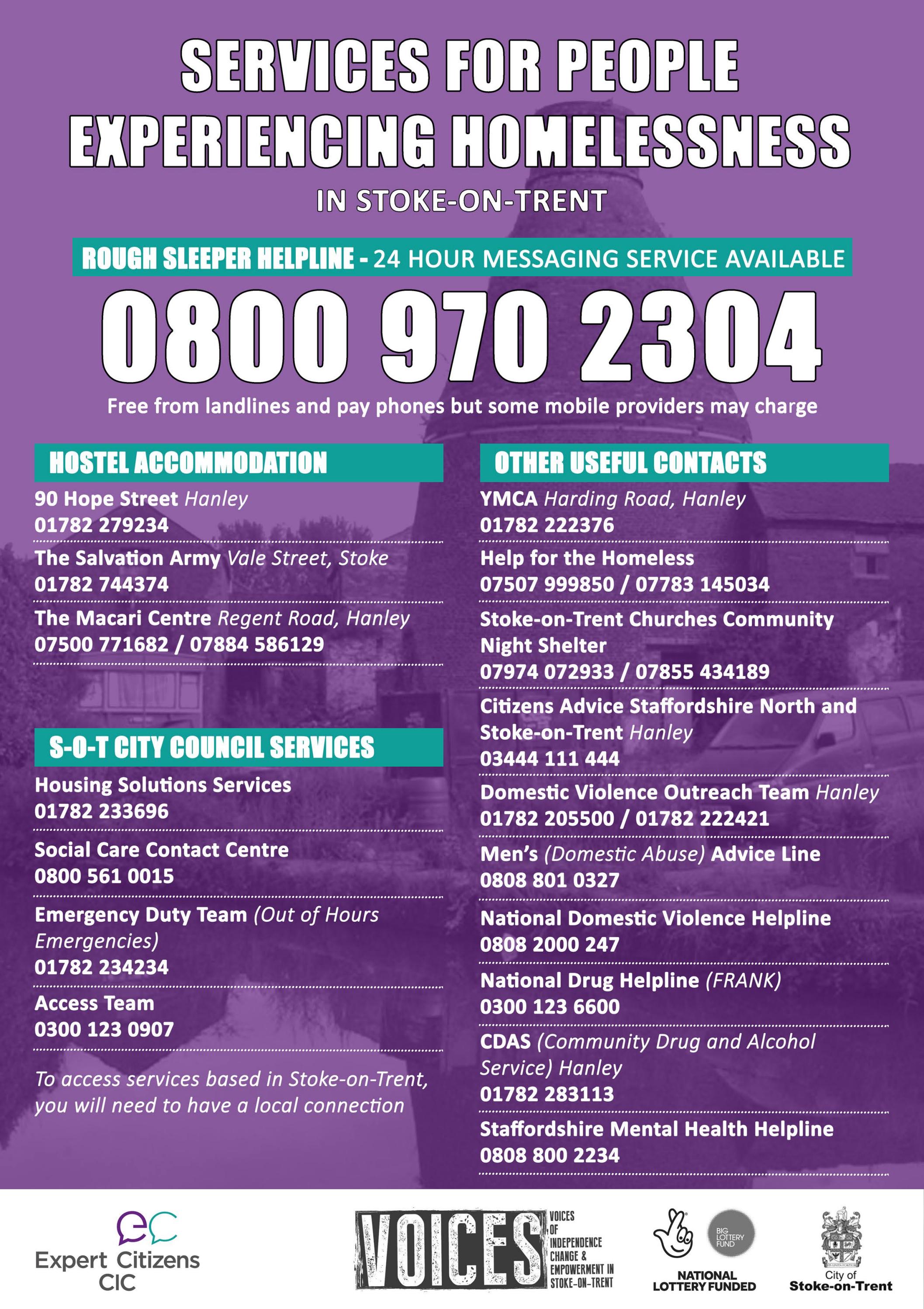 A2 Poster Services for people experiencing homelessness by VOICES Issuu
