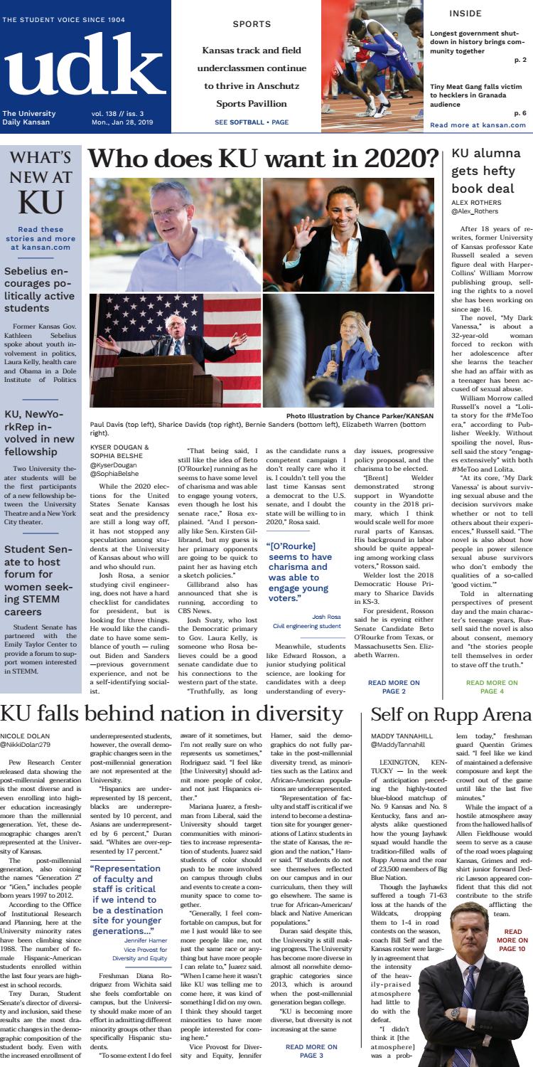 University Daily Kansan Jan. 28, 2019 by University Daily Kansan Issuu