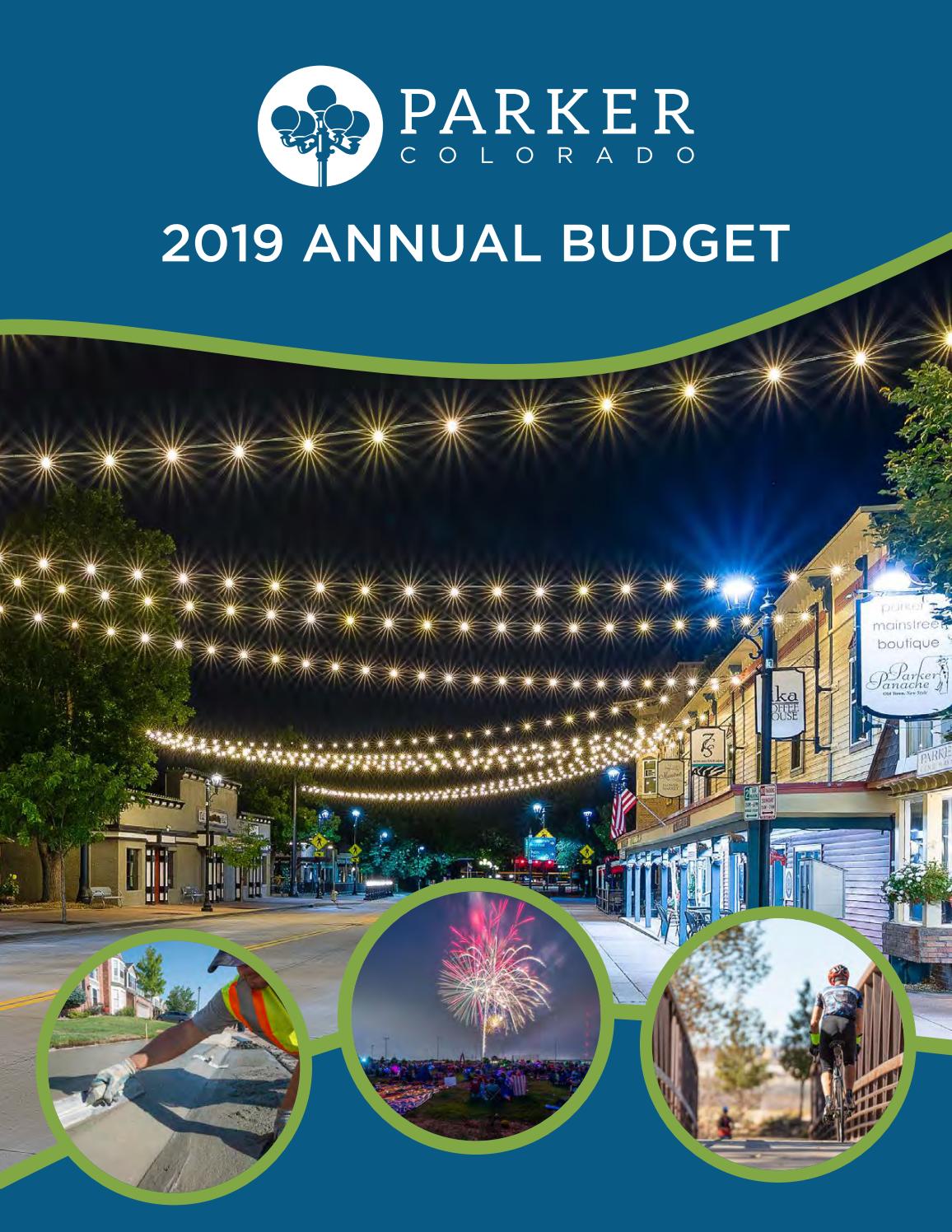 Town of Parker 2019 Annual Budget by townofparkerco Issuu