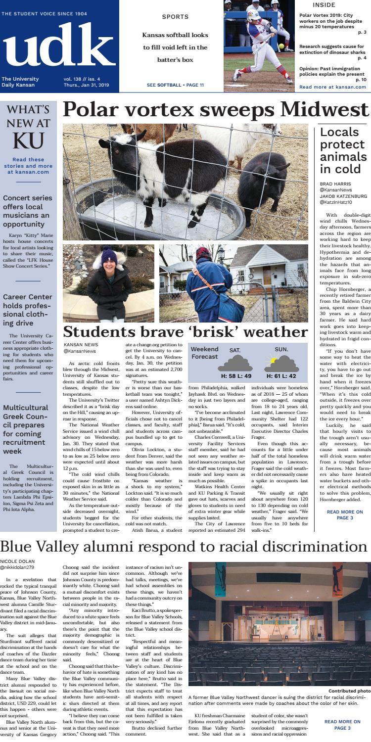UDK 1/31 by University Daily Kansan Issuu