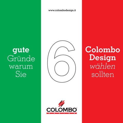 Colombo Design S.p.A. 家具目录 · 6 good reasons to choose Colombo Design 第 7 页