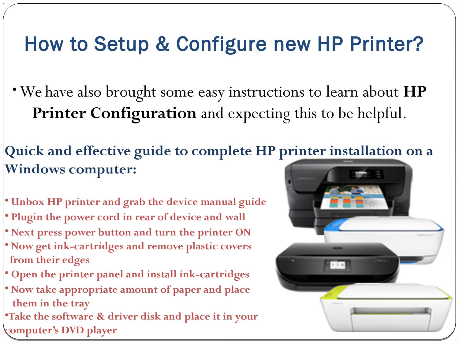 configure hp printer