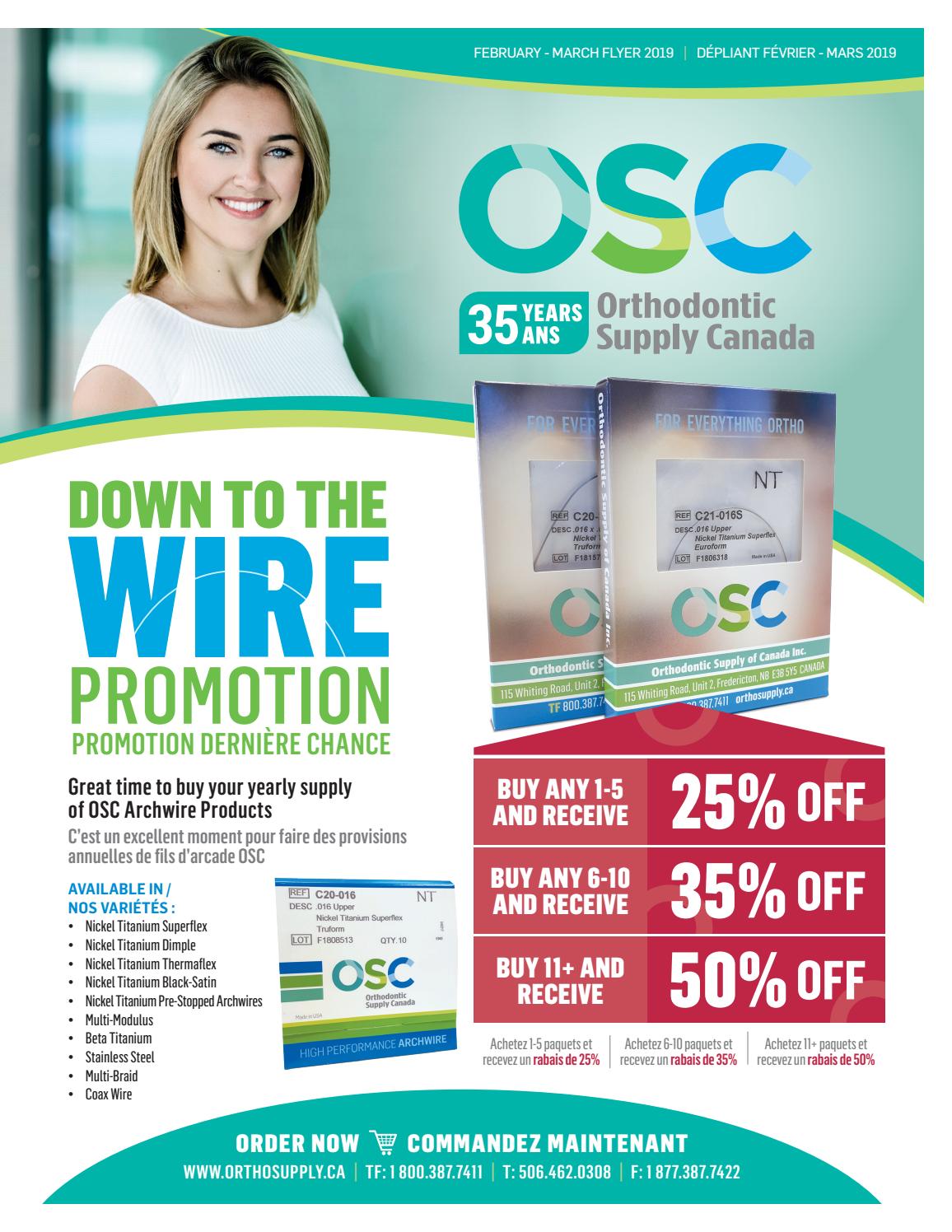 Orthodontic Supply Of Canada Feb March Flyer 2019 by Orthodontic
