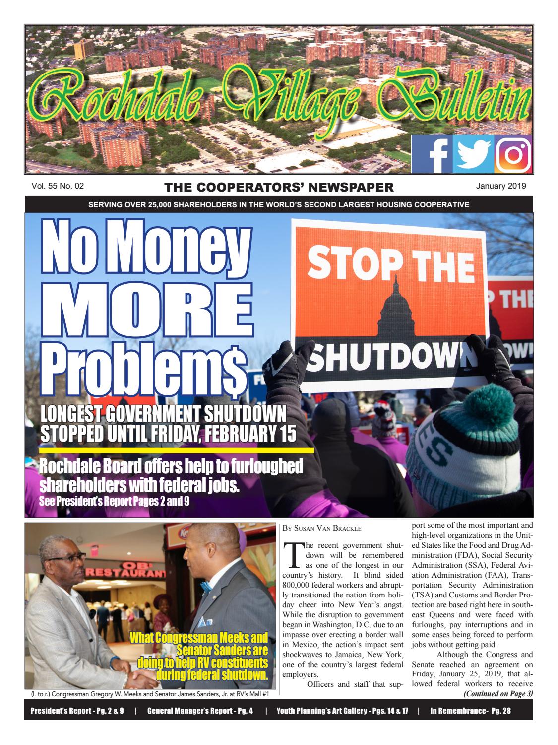 Rochdale Village Bulletin Newspaper January 2019 Edition by Rochdale