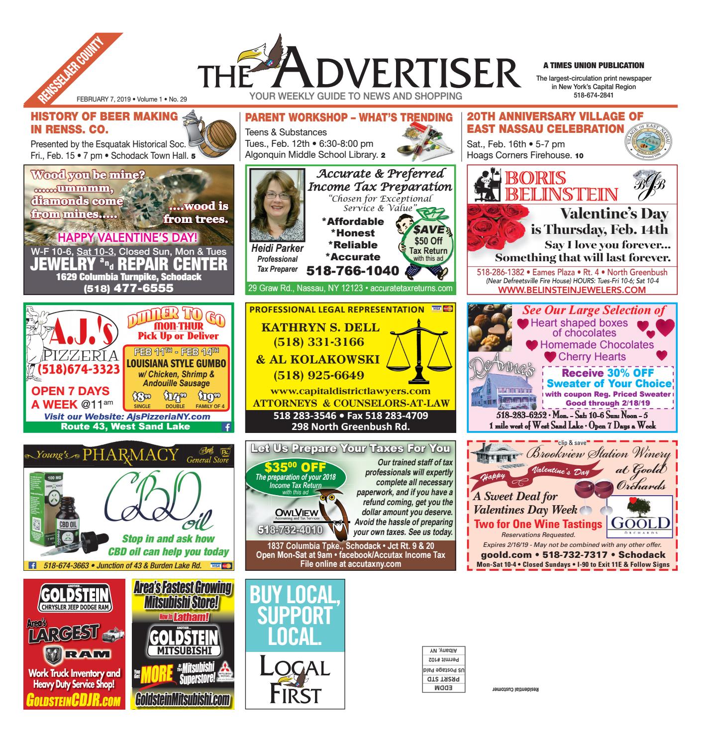 Local First The Advertiser 020719 by Capital Region Weekly Newspapers - issuu