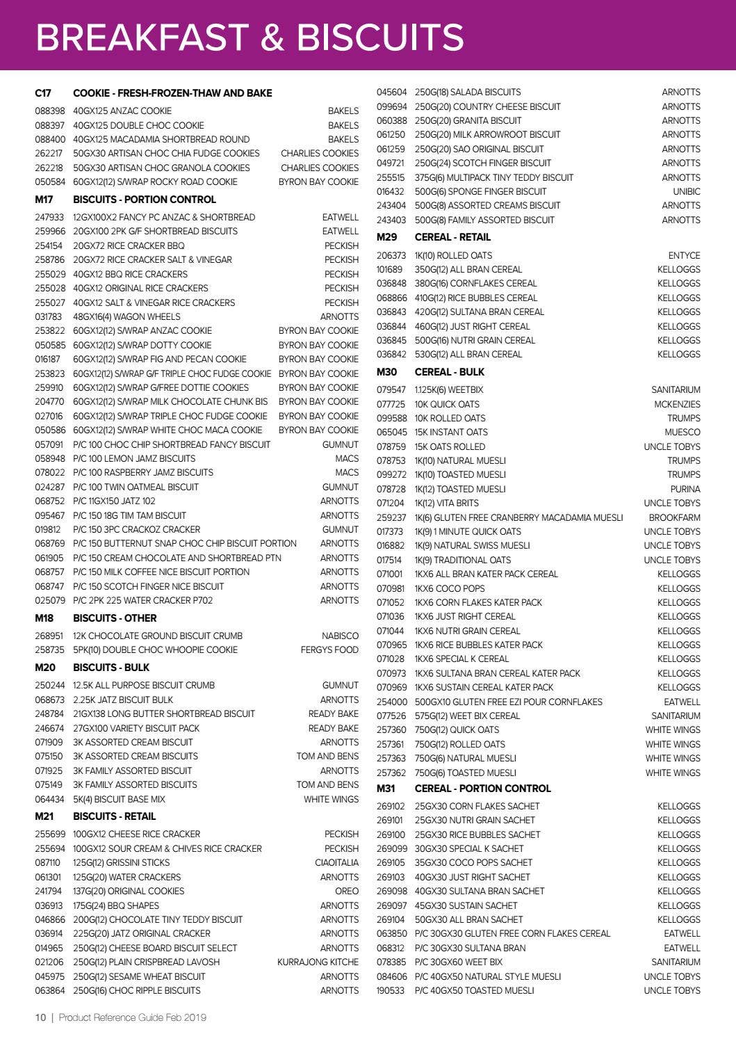 Product Reference Guide W.A FEB 2019 by PFD Food Services - Issuu