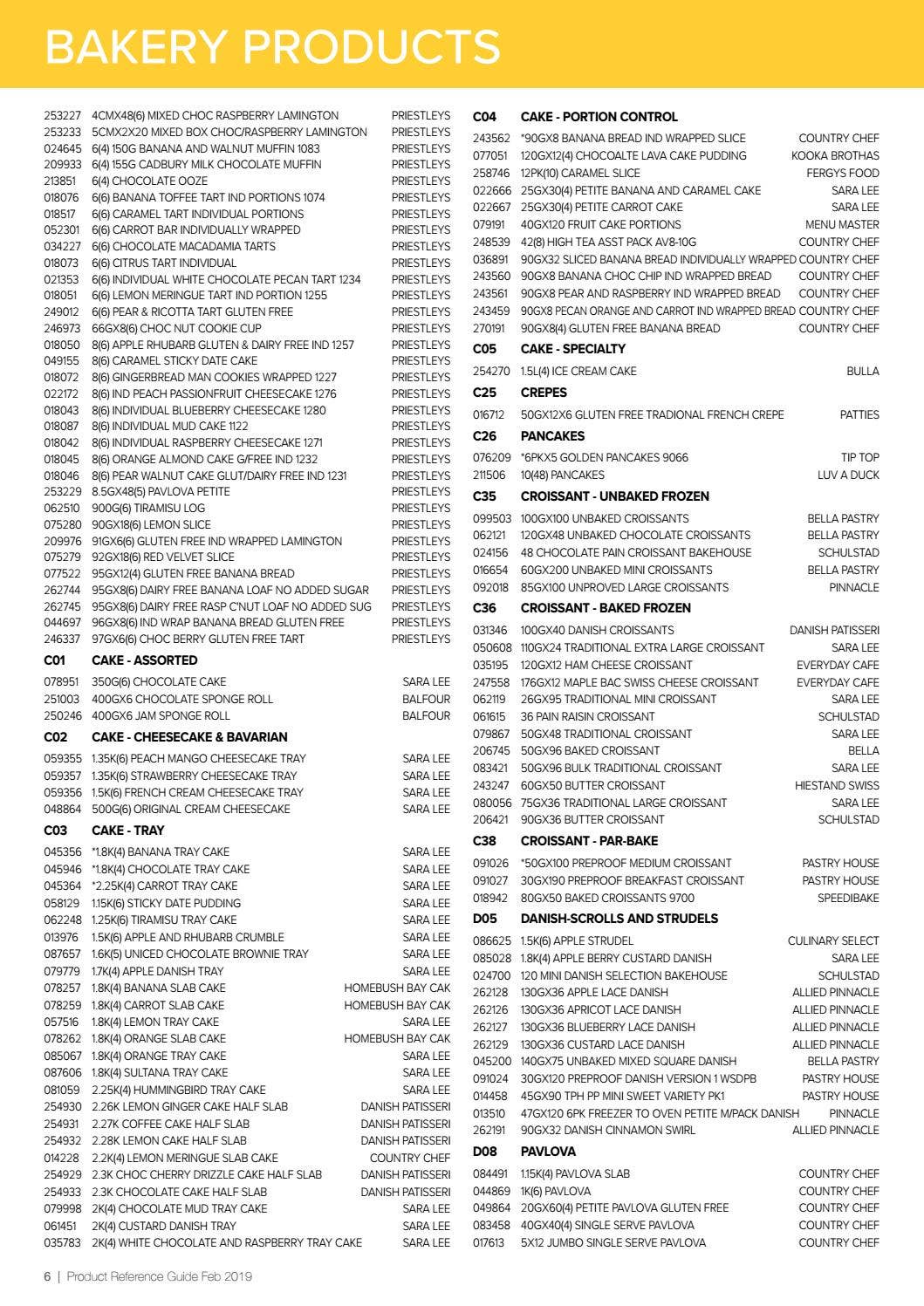 Product Reference Guide W.A FEB 2019 by PFD Food Services - Issuu