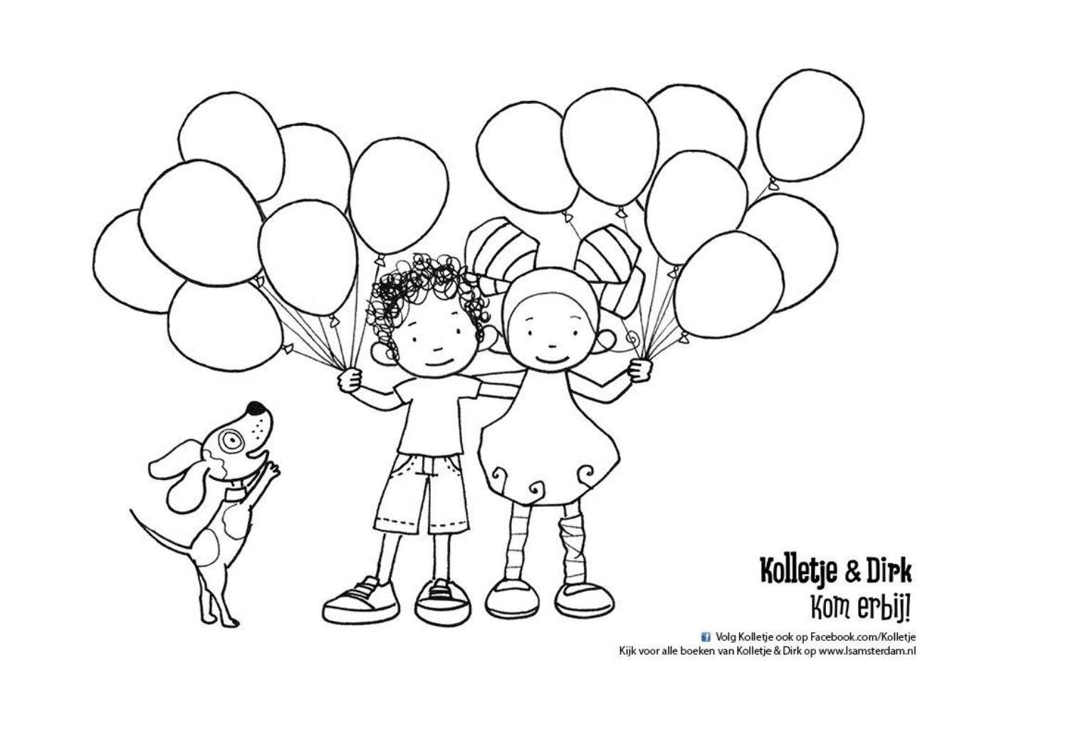 Kleurplaat bij Kolletje en Dirk Kom erbij! by Veen Bosch \u0026 Keuning  uitgeversgroep - Issuu, image size:1497x1059