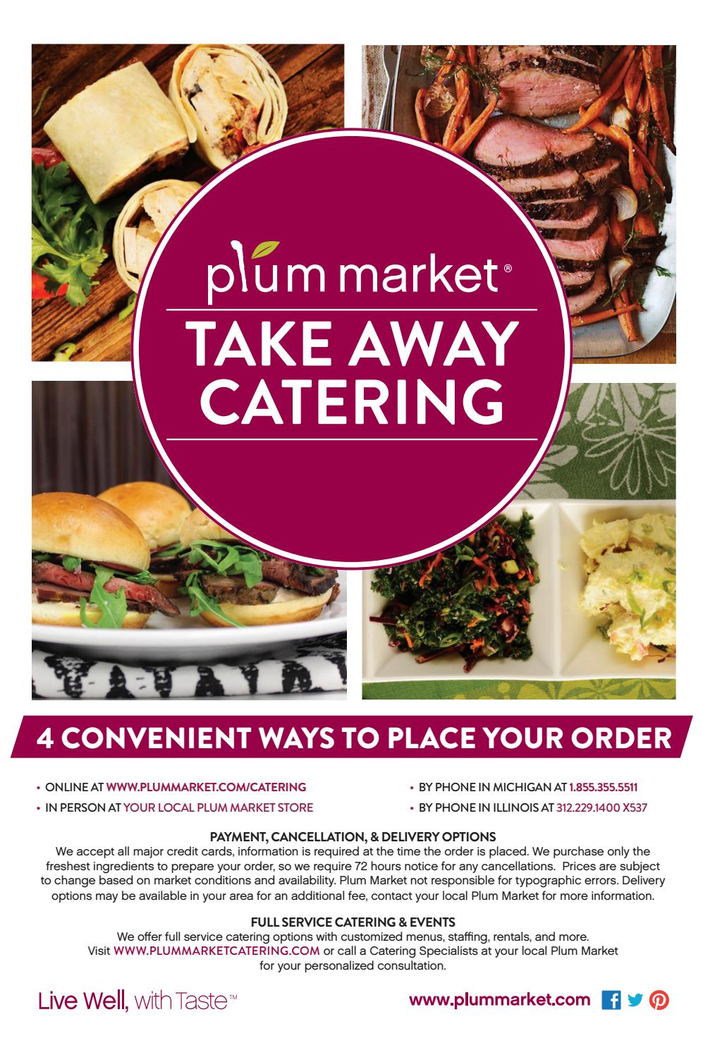 Plum Market Take Away Catering Michigan by Plum Market Issuu