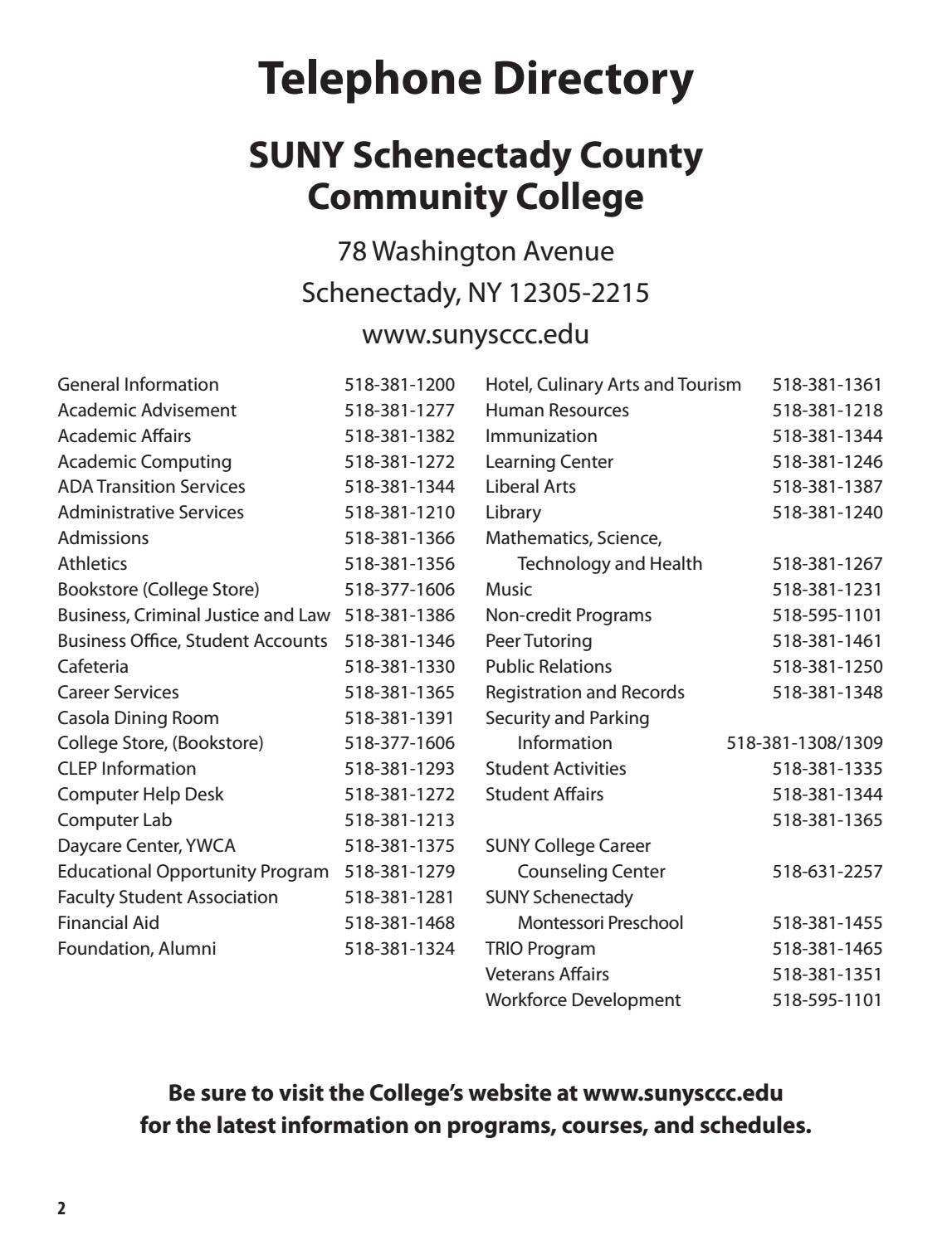 20182019 Catalog by SUNY Schenectady County Community College Issuu