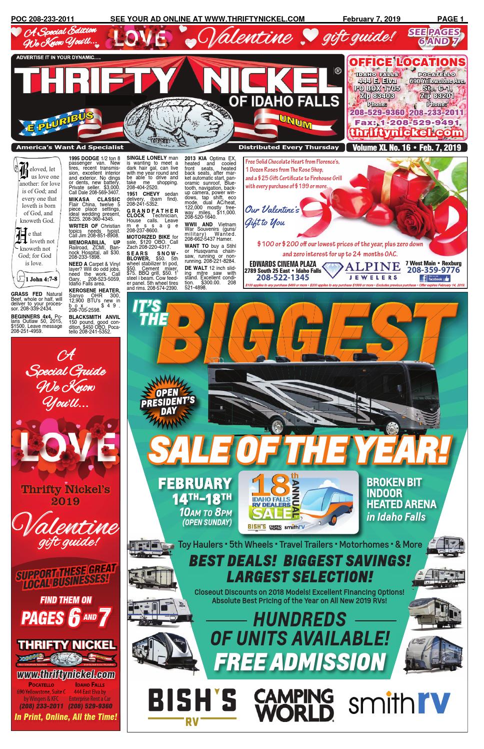 Thrifty Nickel Of Idaho Falls 02 07 19 By Thriftynickelif Issuu