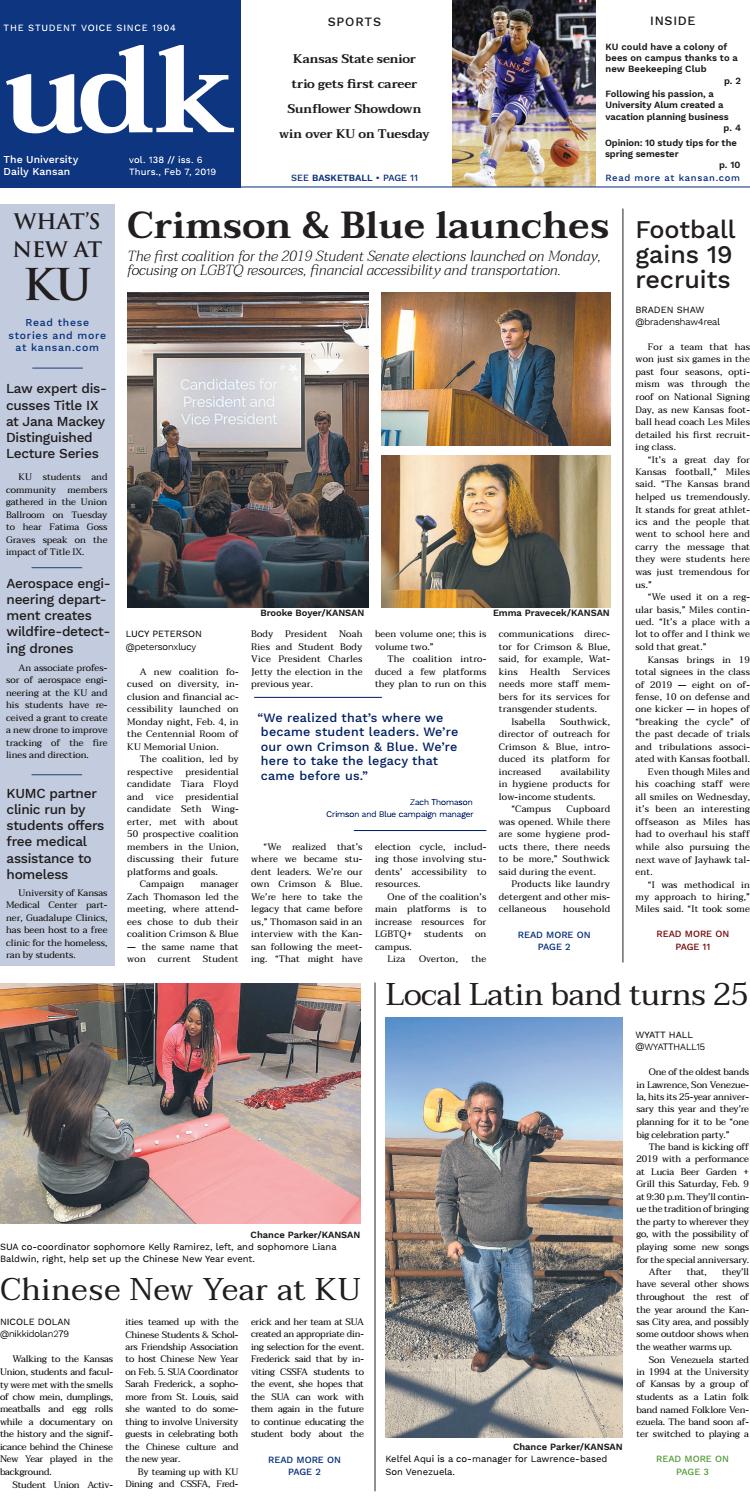 University Daily Kansan 020719 by University Daily Kansan Issuu