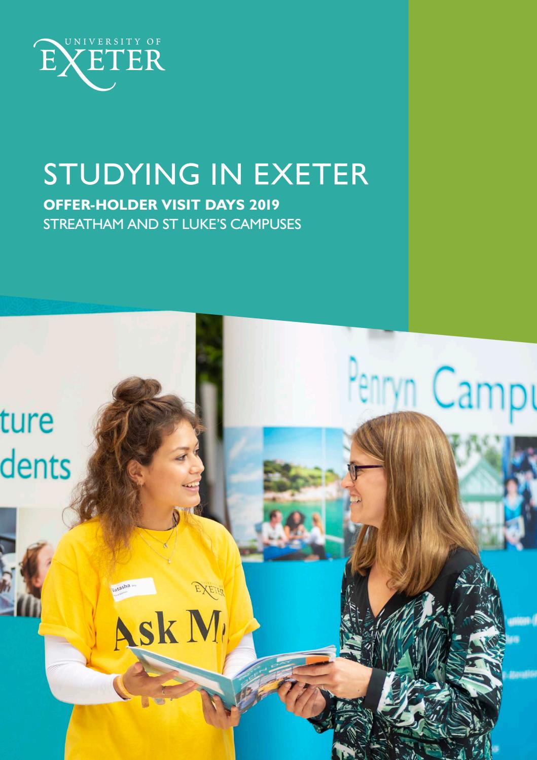 University of Exeter OfferHolder Visit Day 2019 by University of