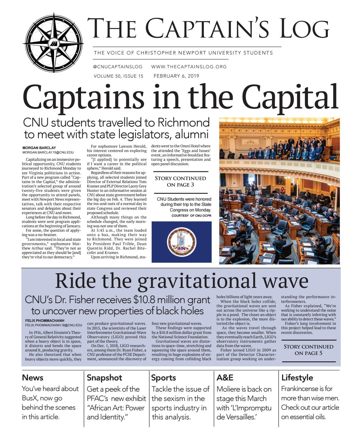 The Captain's Log Volume 50 Issue 15 by The Captain's Log - Issuu
