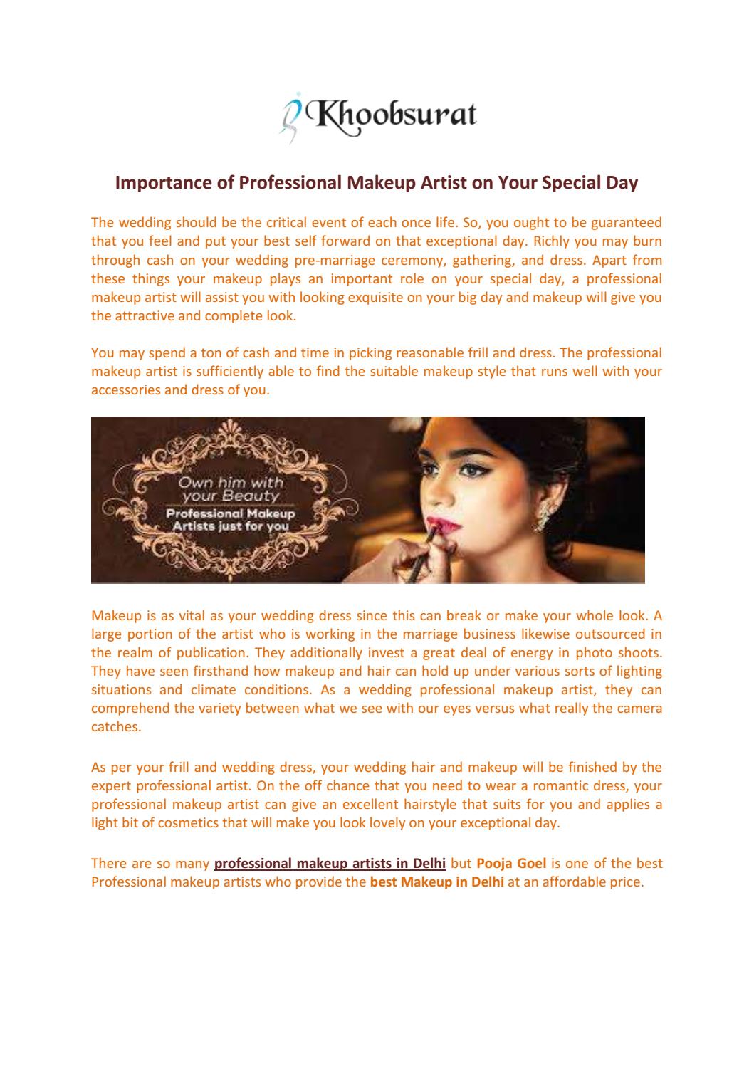 Professional Makeup Artist By Khoobsurat Issuu