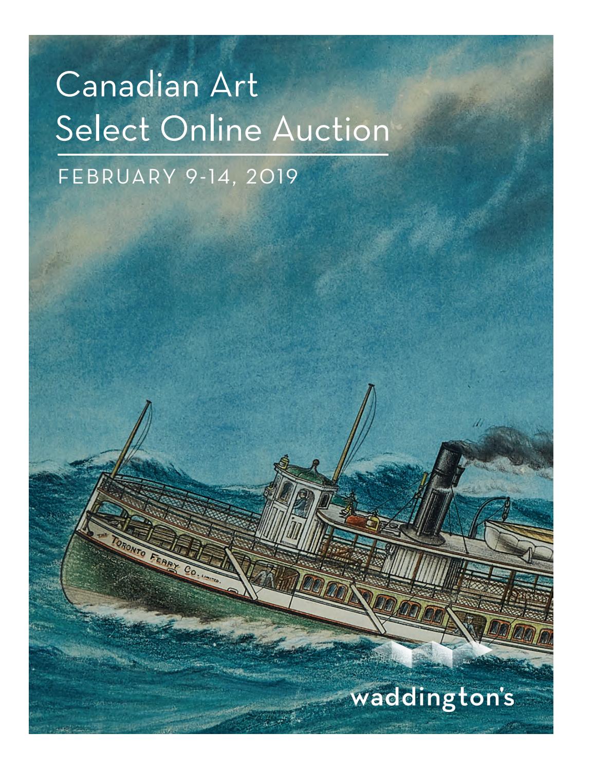 Canadian Art Select Online Auction Feb. 9 14, 2019 by waddingtons