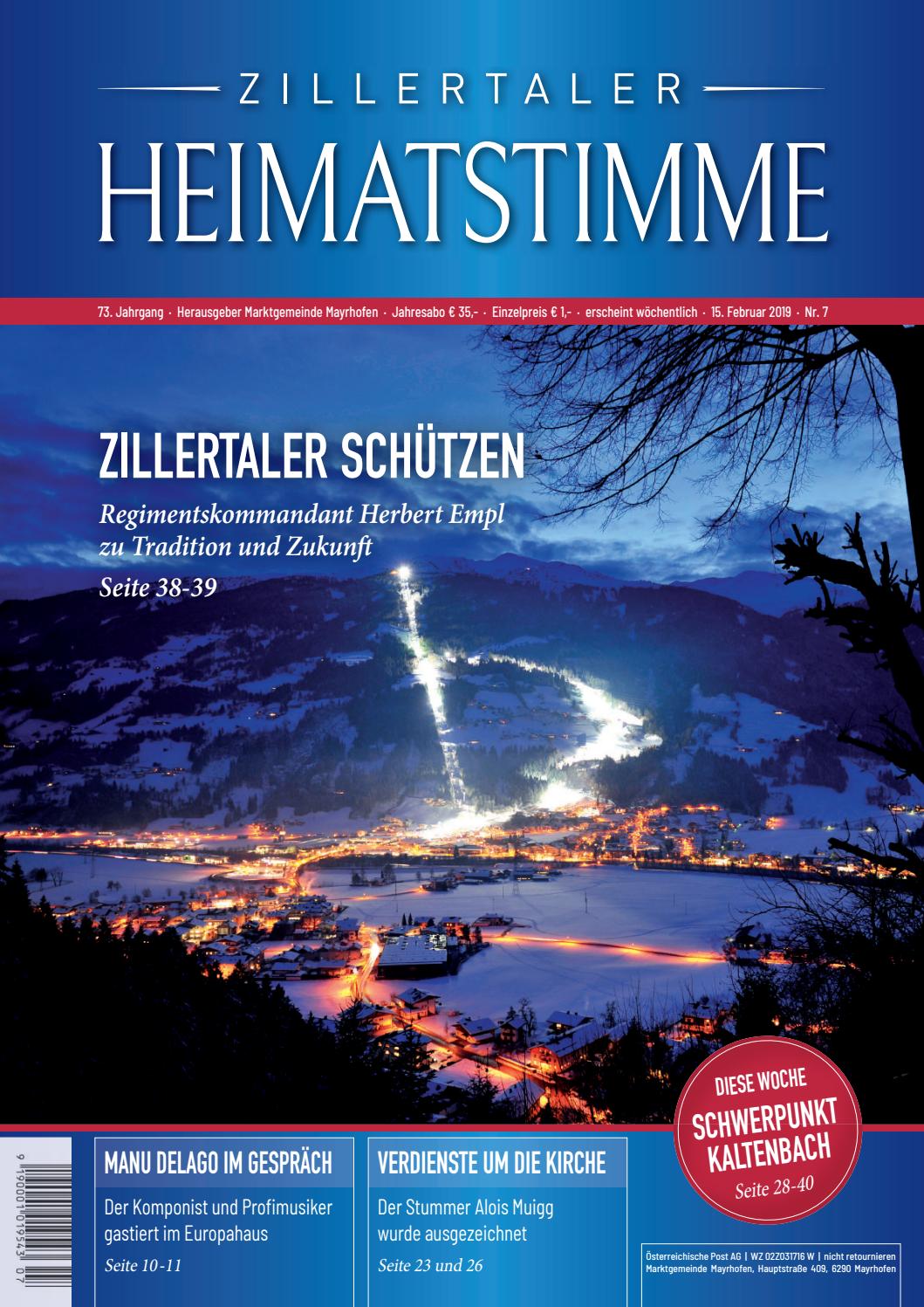 Zillertaler Heimatstimme Ausgabe 07 2019 By Zillertaler Heimatstimme Issuu