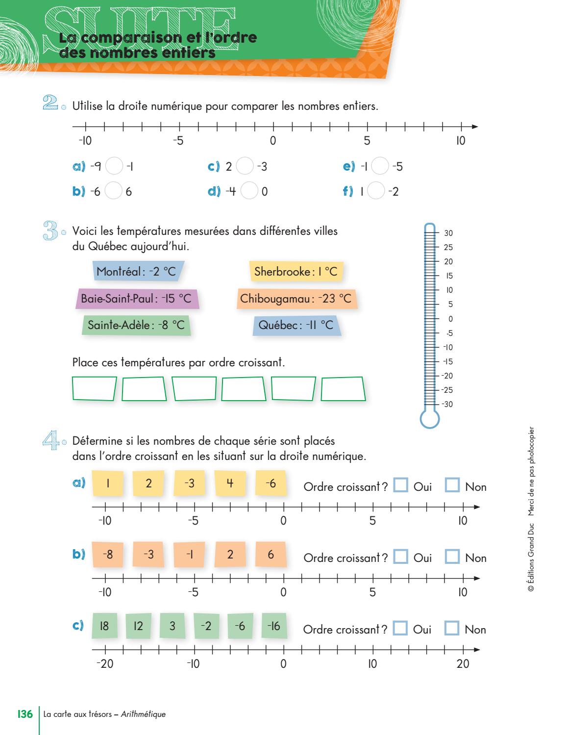 Comparaison des nombres #9997 Les signes utilisés - Mathadoc