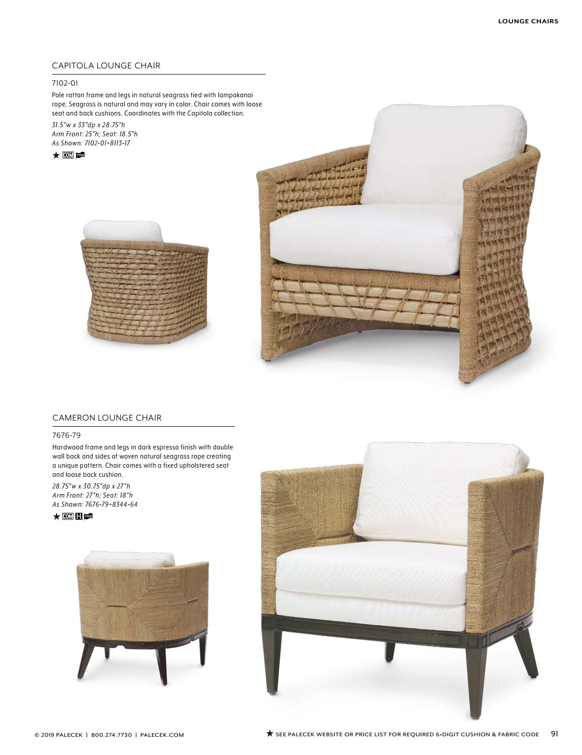 double lounge chair on Palecek 2019 Furniture Accessories Catalog By Palecekdesign Issuu