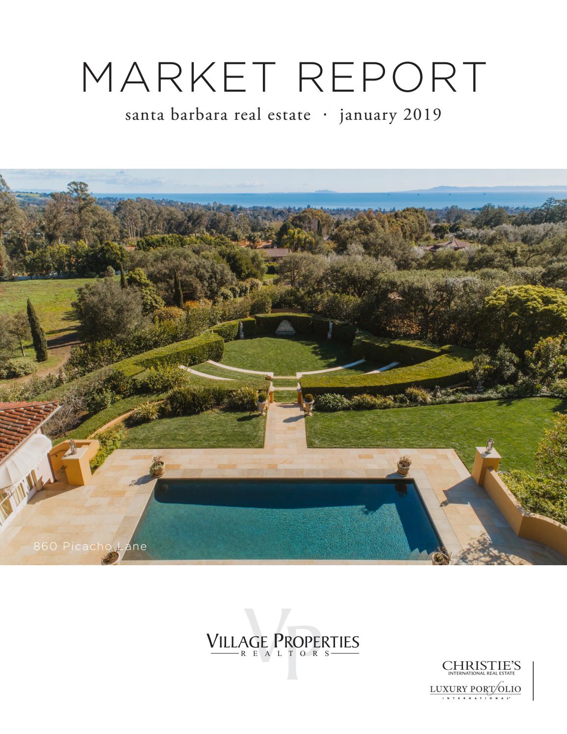 Santa Barbara Real Estate Report January 2019 Village Properties