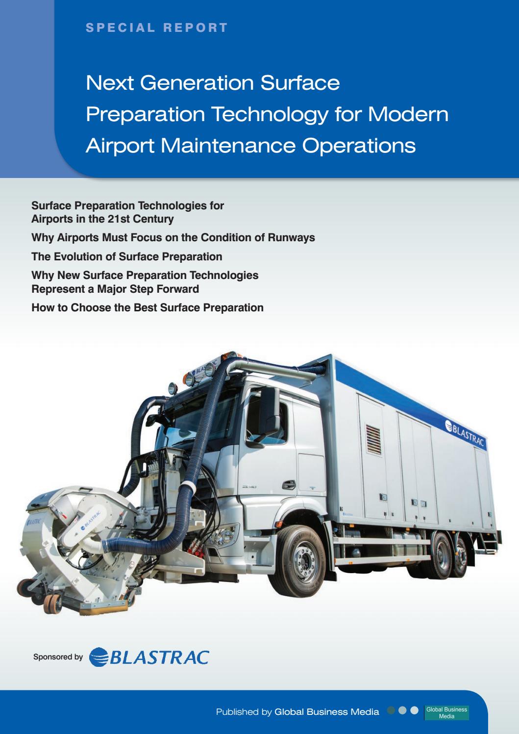 Next Generation Surface Preparation Technology for Modern Airport