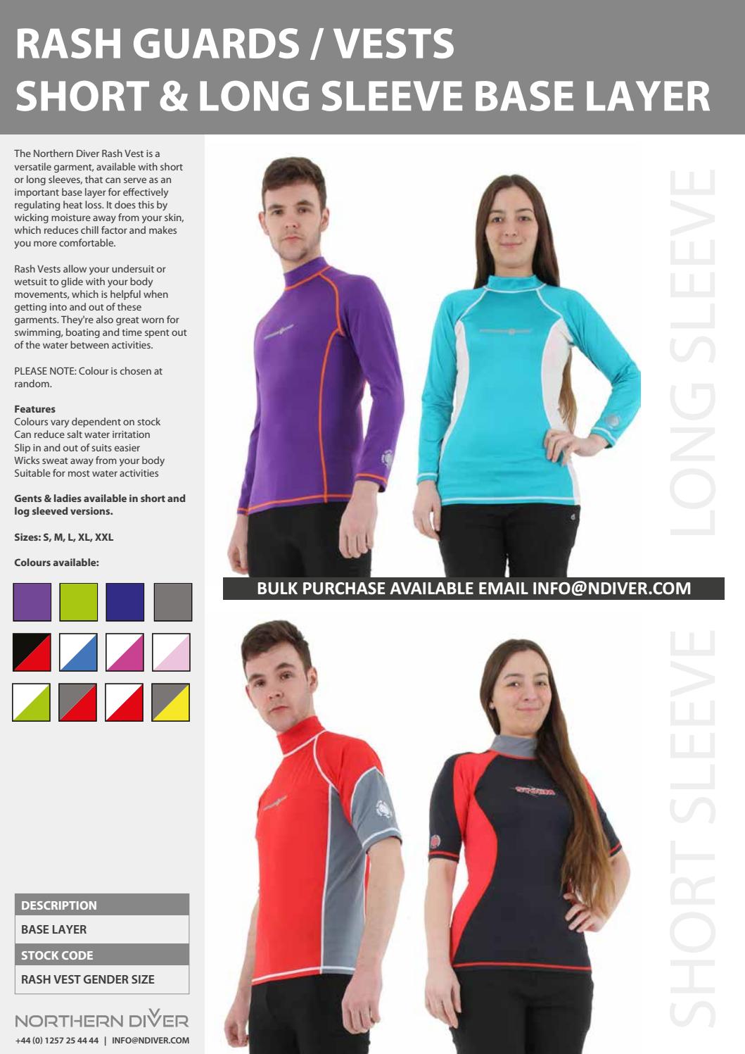 Rash Vests / Rash Guards by Northern Diver UK Issuu