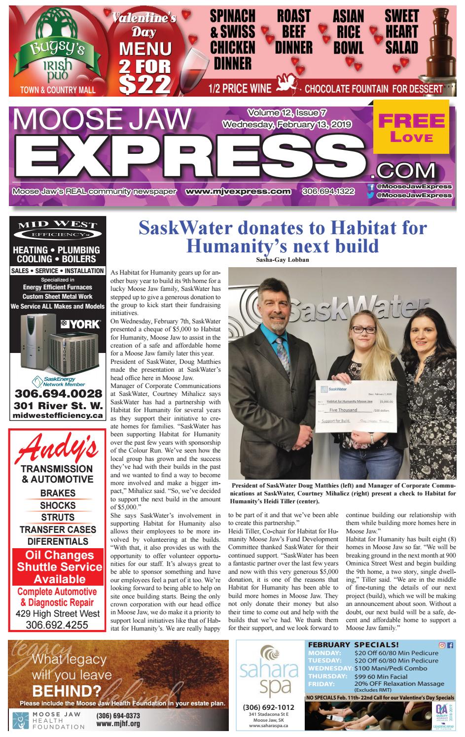 Moose Jaw Express February 13th 2019 By Moose Jaw Express Issuu