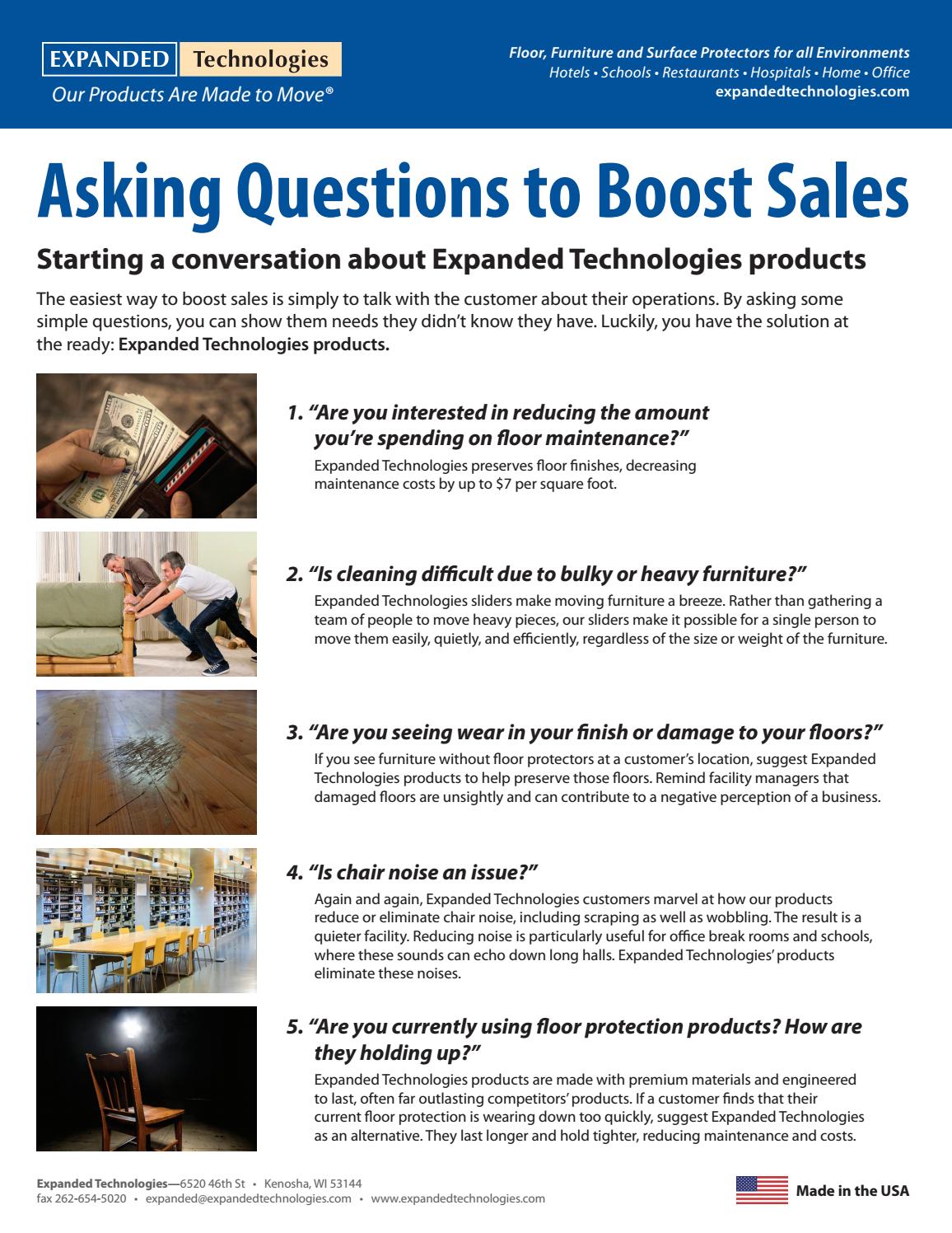 Asking Questions To Boost Sales By Winsby Inc Issuu
