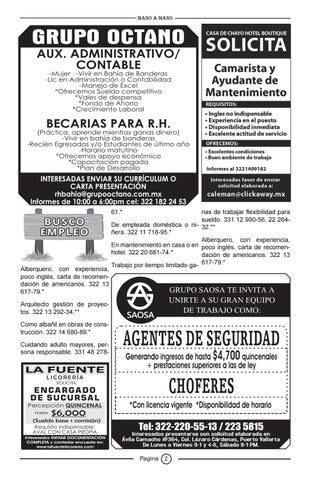 Bolsa de trabajo 1166 by MANO A MANO - Issuu