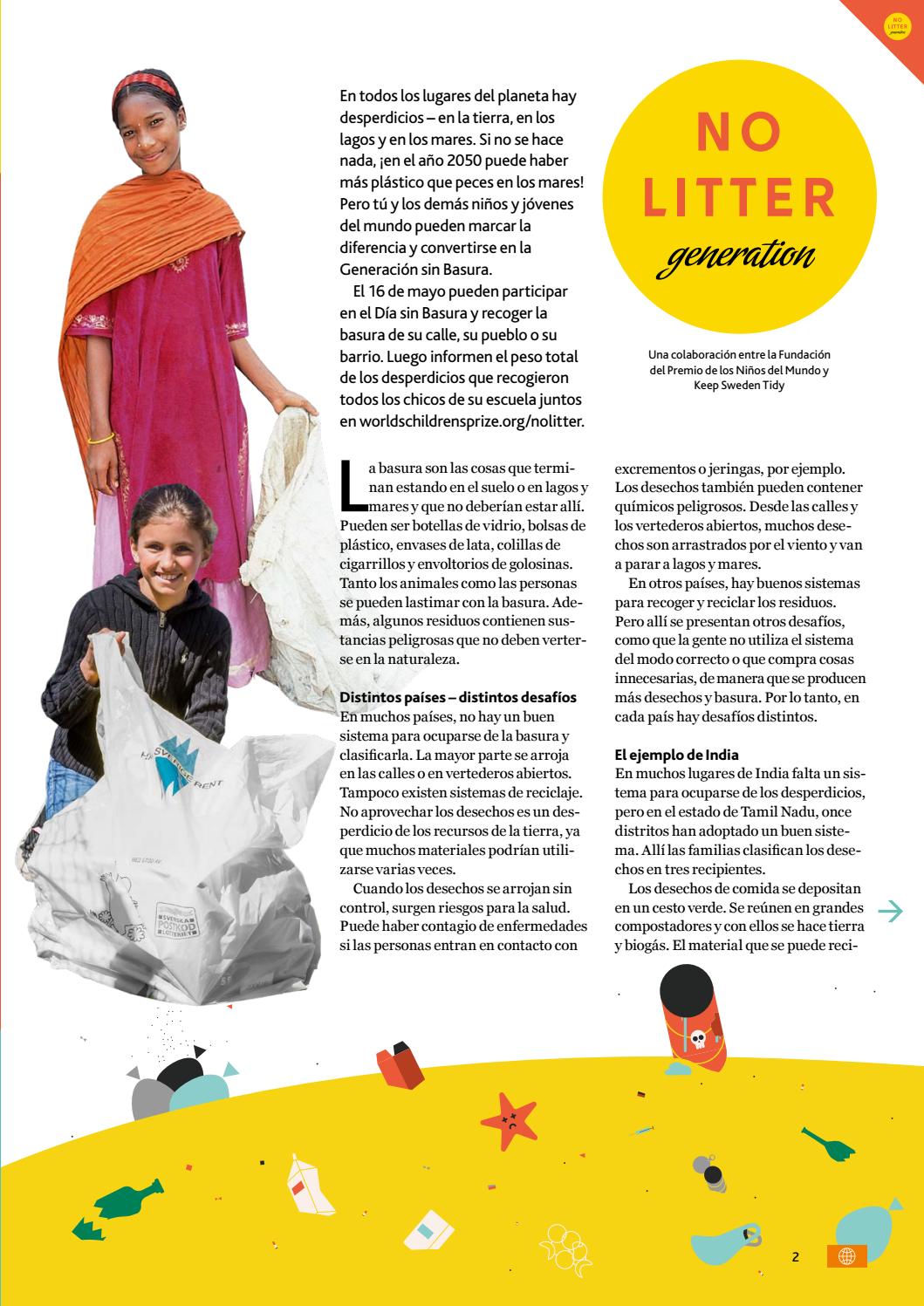 Español No litter generation by World's Children's Prize Issuu