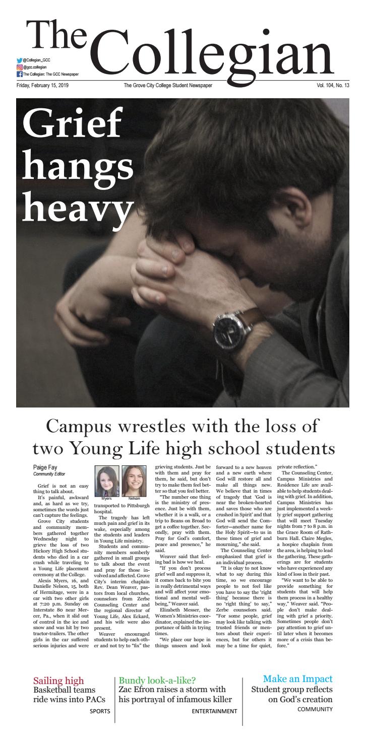 The Collegian February 15 2019 By Grove City College Issuu